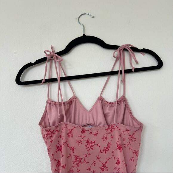 Motel Kariel Pink Floral Mini Dress - Picture 4 of 6